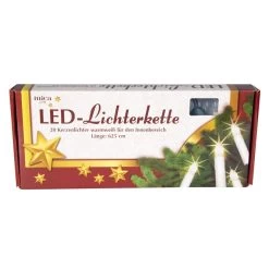 20er LED-Lichterkette - Kerzen - Ca. 625 Cm