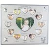 Alu Bilderrahmen - Baby`s Erstes Jahr - Herzförmige Öffnungen -Lumo Geschaft 145497 neu