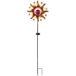 Alternative view of Pflanzenstecker Mit Solarlampe - Sonne - Ca. 29 X 6,5 X 107,5 Cm