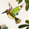Wanddeko - Kolibri - Ca. 44 X 2 X 43,5 -Lumo Geschaft 205336 4016096342722 218115 4016096378486 mica living wanddeko kolibri kiste 01