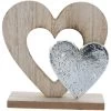 Standdeko - Herzen - 13,5 X 5 X 17 Cm 2 Standdeko - Herzen - 13,5 X 5 X 17 Cm -Lumo Geschaft 210096