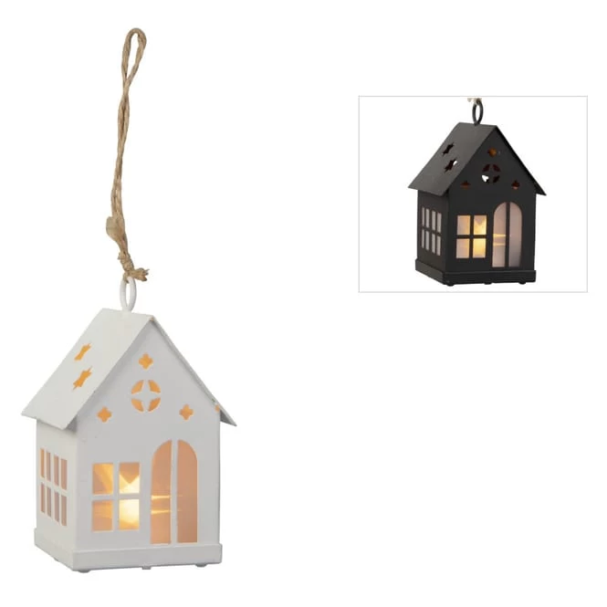 LED-Dekohänger - Haus - Ca. 6 X 6 X 10 Cm - 1 Stück 3 LED-Dekohänger - Haus - Ca. 6 X 6 X 10 Cm - 1 Stück