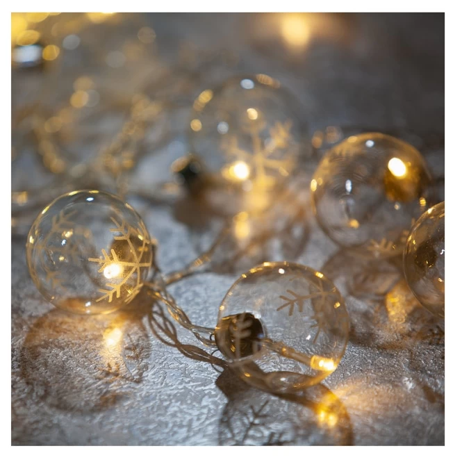 20er LED-Lichterkette - Schneeflocken - 7 M 5 20er LED-Lichterkette - Schneeflocken - 7 M – Bild 3