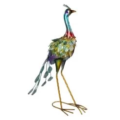 Standdeko - Pfau - Ca. 24 X 16 X 57 Cm