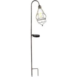 LED-Solarstecker - Laterne - 18 X 10 X 82 Cm