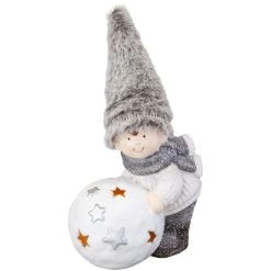 Alternative view of Winterkind - Aus Terrakotta - Ca. 15,5 X 10 X 24 Cm - 1 Stück