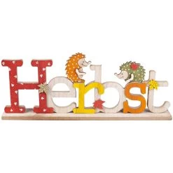 Deko-Schriftzug - Herbst - Aus Holz - Ca. 40 X 5 X 15,5 Cm