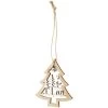 Dekohänger - Weihnachten - Aus Holz - Ca. 7 Cm - 9 Stück -Lumo Geschaft 218985 2