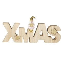 Alternative view of Deko-Schriftzug - XMAS - Aus Holz - Ca. 26 X 2 X 12 Cm
