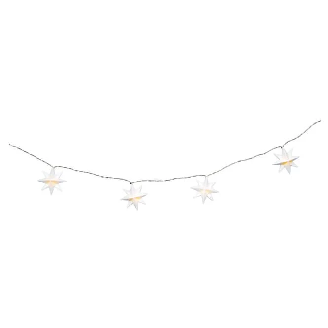 10er LED-Lichterkette - Sterne - Ø = 7 Cm 4 10er LED-Lichterkette - Sterne - Ø = 7 Cm – Bild 2