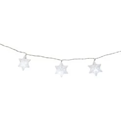 10er LED-Lichterkette - Schneeflocken - 180 Cm