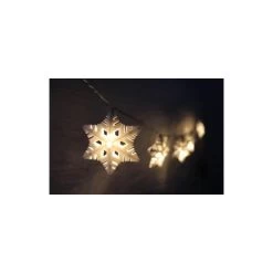 10er LED-Lichterkette - Schneeflocken - 180 Cm -Lumo Geschaft 219376 3