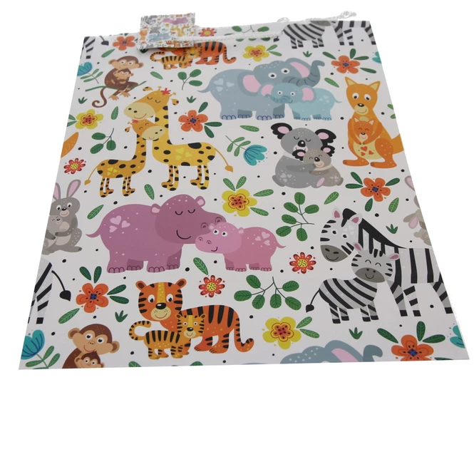 Geschenktasche Zootiere - Ca. 26 X 32 X 12,5 Cm 3 Geschenktasche Zootiere - Ca. 26 X 32 X 12,5 Cm