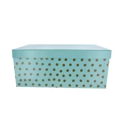 Geschenkbox Punkte - Ca. 32,5 X 21,5 X 13,5 Cm