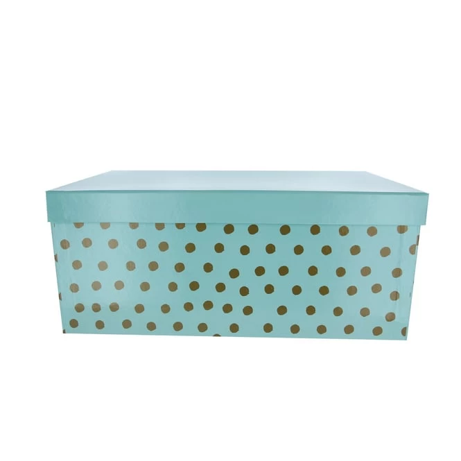 Geschenkbox Punkte Mint/gold - Ca. 20 X 12,5 X 7,5 Cm 3 Geschenkbox Punkte Mint/gold - Ca. 20 X 12,5 X 7,5 Cm