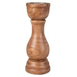 Alternative view of Kerzenständer - Aus Holz - Ca. 13 X 34 Cm