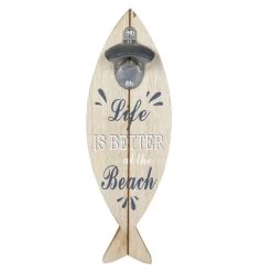 Wanddeko - Fisch - Aus Holz - Ca. 11,5 X 1 X 34,5 Cm - Braun
