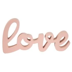 Deko-Schriftzug - Love - Aus Holz - Ca. 28,5 X 2 X 15,5 Cm