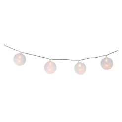Alternative view of 10er LED-Kugellichterkette - Ø = Ca. 4 Cm - Weiß