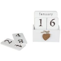Alternative view of Steckkalender - Aus Holz - Ca. 14 X 6,5 X 15 Cm