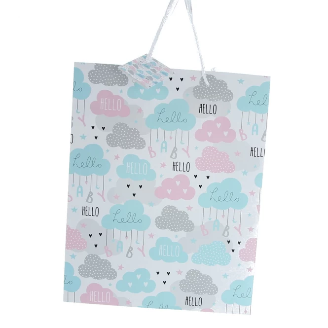 Geschenktasche Hello Baby - Ca. 26 X 12,5 X 32 Cm 3 Geschenktasche Hello Baby - Ca. 26 X 12,5 X 32 Cm