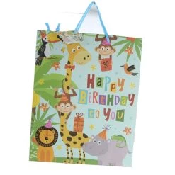 Geschenktasche Dschungeltiere - Ca. 26 X 12,5 X 32 Cm