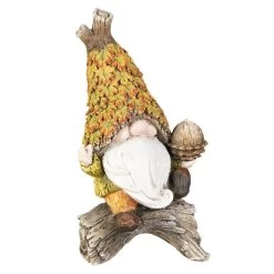 Alternative view of Dekofigur - Herbstwichtel - Aus Polyresin - Ca. 10,5 X 8,5 X 19,5 Cm