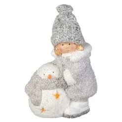 Alternative view of Winterkind - Aus Terrakotta - Ca. 11 X 6,5 X 16 Cm - 1 Stück
