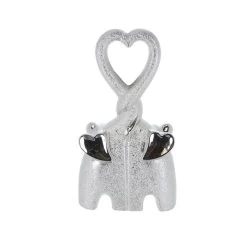 Elefantenpärchen Silber - Ca. 17,5 X 6,5 X 30 Cm