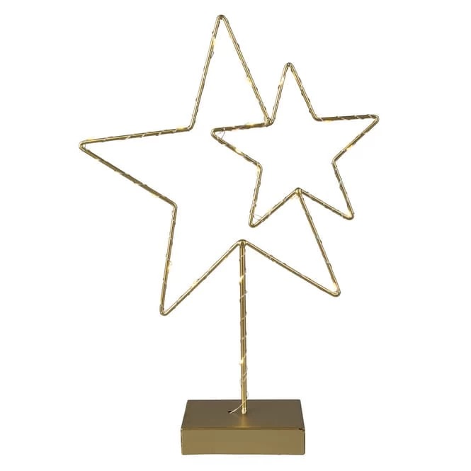 LED-Standdeko - Sterne - Ca. 25,5 X 6,5 X 36,5 Cm 4 LED-Standdeko - Sterne - Ca. 25,5 X 6,5 X 36,5 Cm – Bild 2