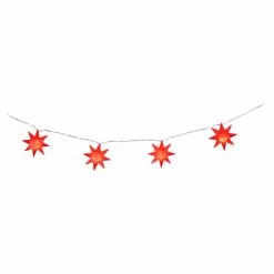 10er LED-Lichterkette - Sterne - Ø = Ca. 7 Cm