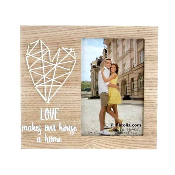 Bilderrahmen - Love - Aus Holz - Ca. 20 X 0,5 X 19 Cm 3 Bilderrahmen - Love - Aus Holz - Ca. 20 X 0,5 X 19 Cm