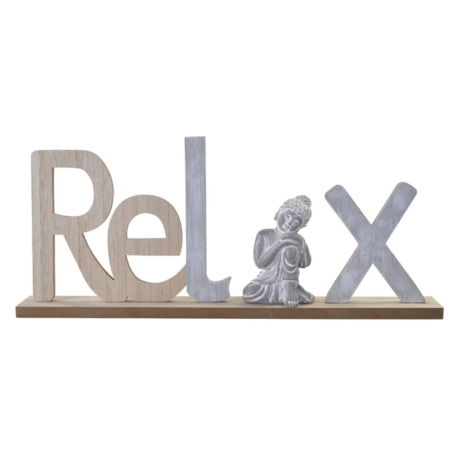 Deko-Schriftzug - Relax - Aus Holz - Ca. 44 X 5 X 19,5 Cm 3 Deko-Schriftzug - Relax - Aus Holz - Ca. 44 X 5 X 19,5 Cm
