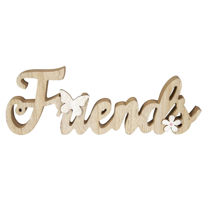 Deko-Schriftzug - Friends - Aus Holz - Ca. 30,5 X 2 X 11 Cm 4 Deko-Schriftzug - Friends - Aus Holz - Ca. 30,5 X 2 X 11 Cm – Bild 2