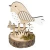 Dekovogel - Aus Holz - Ca. 11 X 12 X 10 Cm 2 Dekovogel - Aus Holz - Ca. 11 X 12 X 10 Cm -Lumo Geschaft 234695
