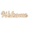 Deko-Schriftzug - Welcome - Aus Holz - Ca. 48 X 3 X 12,5 Cm -Lumo Geschaft 234759