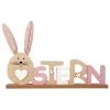 Schriftzug - Ostern - Aus Holz - Ca. 26 X 5 X 18,5 Cm -Lumo Geschaft 234765 4016096427283 mica living schriftzug ostern mit hase 01