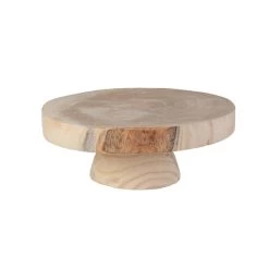 Dekoplatte - Rund - Aus Holz - Ca. 29 X 11 Cm