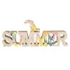 Deko-Schriftzug - Summer - Aus Holz - Ca. 35 X 2 X 14 Cm 2 Deko-Schriftzug - Summer - Aus Holz - Ca. 35 X 2 X 14 Cm -Lumo Geschaft 235365