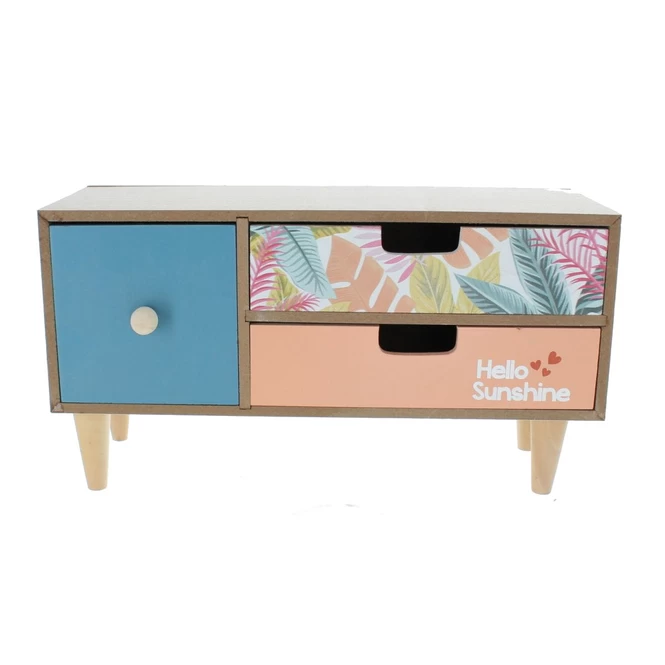 3er Schubladen-Regal - Tropical - Aus Holz - Ca. 30 X 11 X 16 Cm 3 3er Schubladen-Regal - Tropical - Aus Holz - Ca. 30 X 11 X 16 Cm