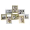 8er Bilderrahmen - Gold/weiß - Ca. 64 X 41 X 2 Cm -Lumo Geschaft 236875 4016096430221 mica living bilderrahmen