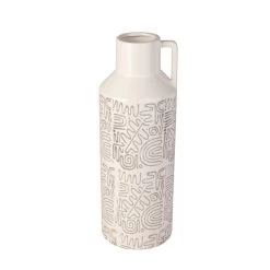 Vase - Keramik - Ca. 13,5 X 13,5 X 38 Cm