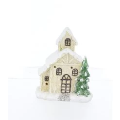 Haus Mit LED - Ca. 14 X 11 X 17 Cm