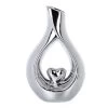 Vase Tropfensilhouette Silber - Ca. 16 X 6 X 25 Cm 1 Vase Tropfensilhouette Silber - Ca. 16 X 6 X 25 Cm -Lumo Geschaft 238667 bild 4016096436940