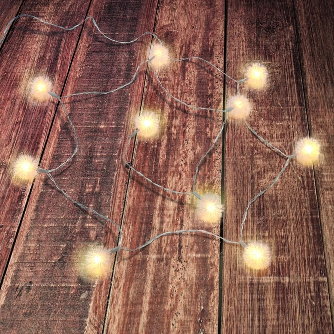 Lichterkette Schneebälle - Mit 10 LED - Ca. 3 X 165 Cm 5 Lichterkette Schneebälle - Mit 10 LED - Ca. 3 X 165 Cm – Bild 3