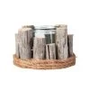 Windlicht Rund - Ca. 18 X 18 X 11 Cm 2 Windlicht Rund - Ca. 18 X 18 X 11 Cm -Lumo Geschaft 239031 4016096438234 mica living windlicht rund braun 02