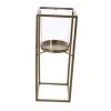 Windlicht Säule Gold/klar - Ca. 12 X 12 X 30 Cm -Lumo Geschaft 239401 bild 4016096440077