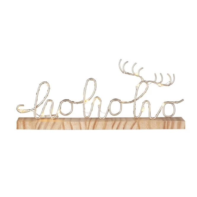 Schriftzug - HoHoHo Mit LED - Ca. 30 X 4 X 13 Cm 2 Schriftzug - HoHoHo Mit LED - Ca. 30 X 4 X 13 Cm
