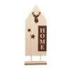 Standdeko - HOME - Ca. 17 X 6 X 45,5 Cm -Lumo Geschaft 239529 4016096441449 mica living saeule haus home braun 01