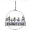 Dekohänger Kreis Frohes Fest - Ca. 23,5 X 36 Cm -Lumo Geschaft 239602 bild 4016096442170